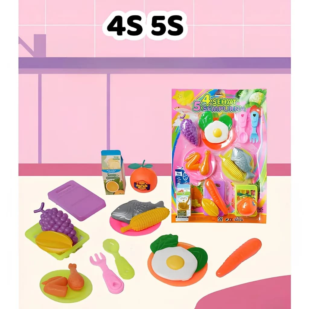 Set Mainan Makanan 4 Sehat 5 Sempurna