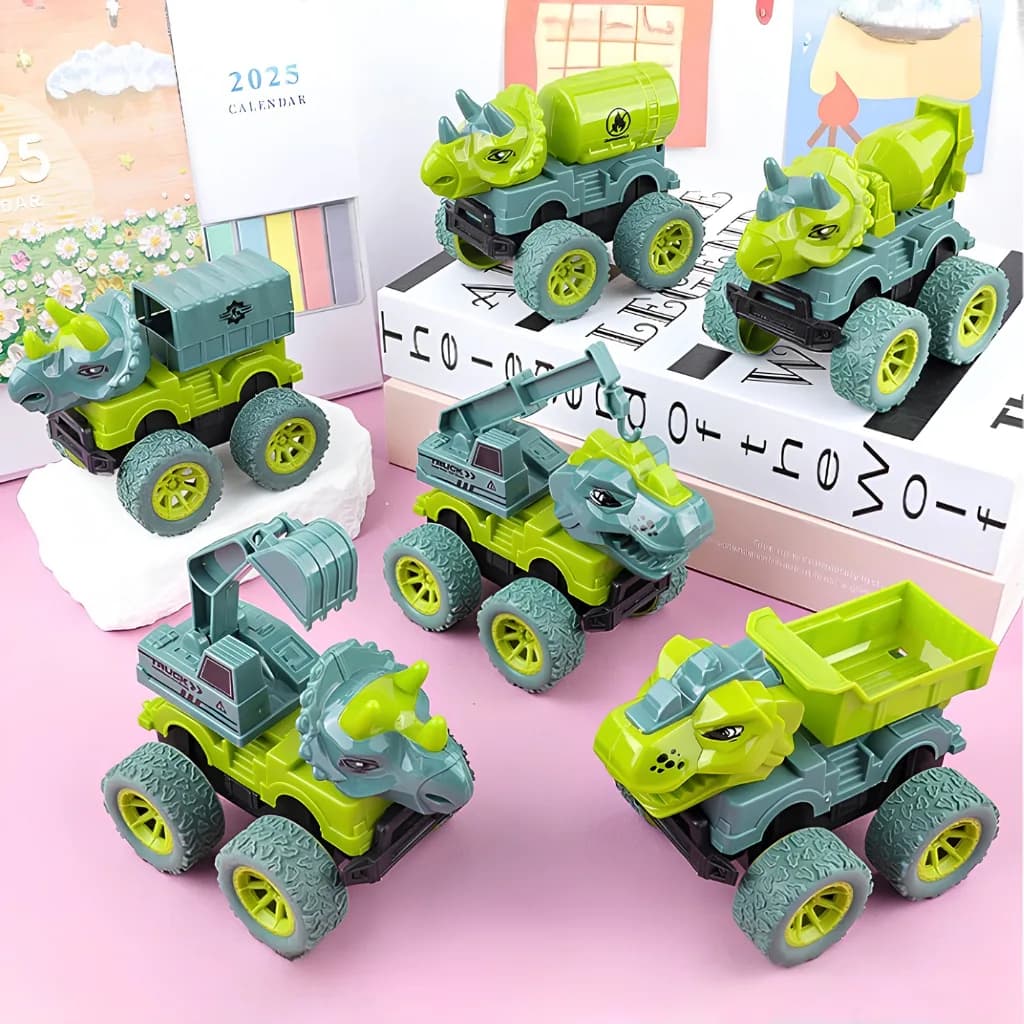 Mobil Mainan Dinosaurus Pull Back