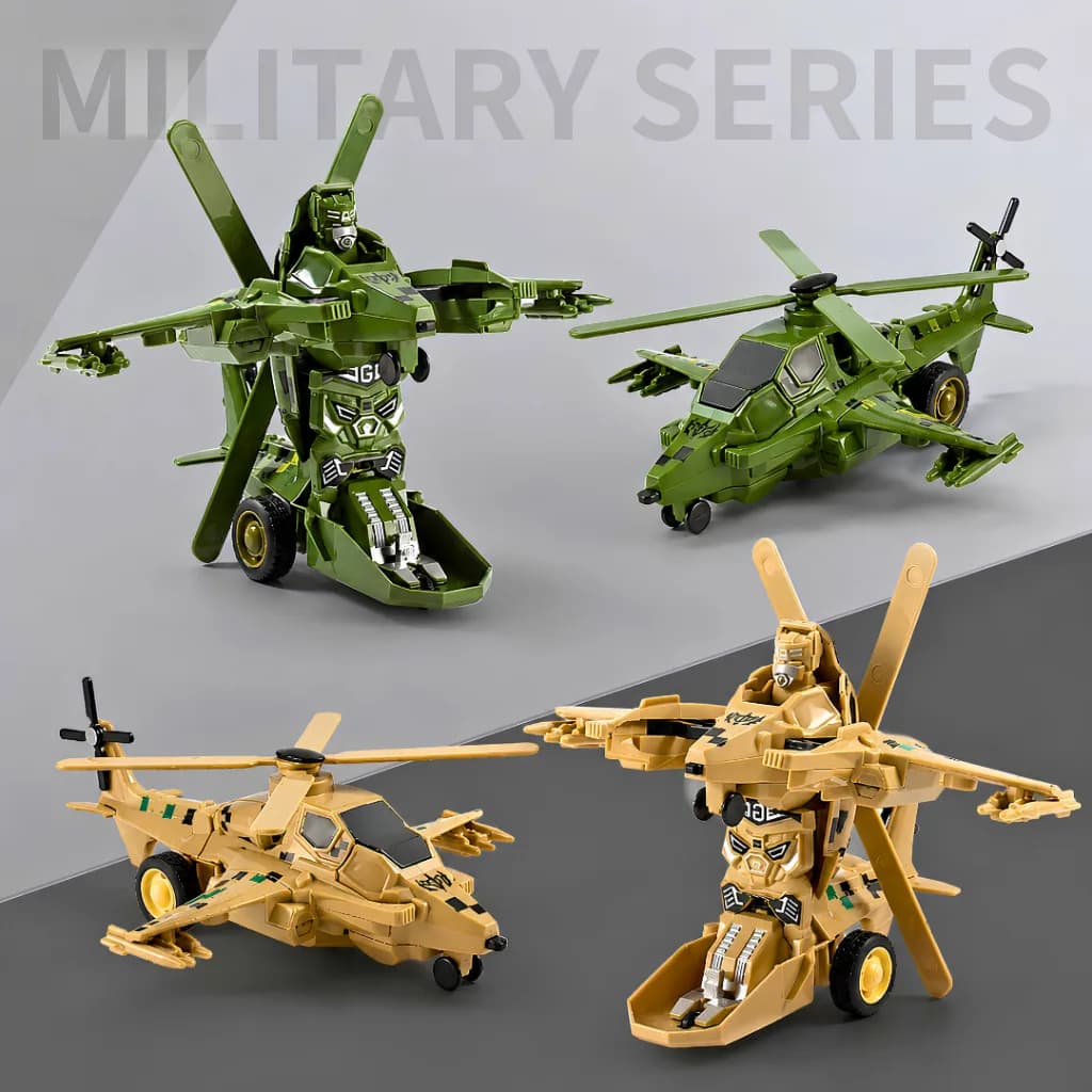 Mainan Robot Helikopter Transformasi
