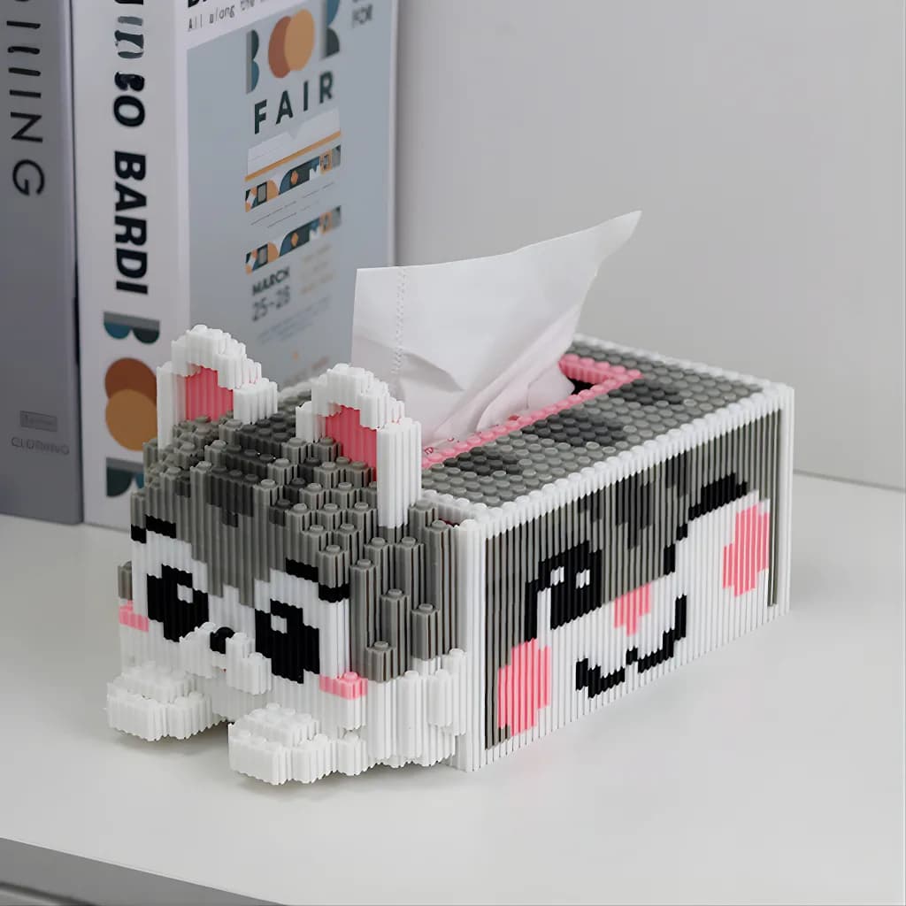 Bricks Kotak Tisu Kucing Abu